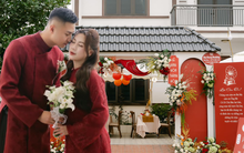 Ảnh nét căng ăn hỏi thủ môn Văn Toản:Dàn xe rước dâu "khủng", đàng gái nhà to nhất phố gia thế không phải vừa