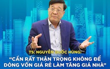 TS. Nguyễn Quốc Hùng: “Cần rất thận trọng không để dòng vốn giá rẻ làm tăng giá nhà”