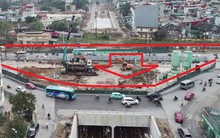 Hầm chui nút Giải Phóng - Kim Đồng thi công ra sao sau khi mở rộng hàng rào?