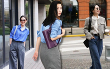 Nhìn những set đồ này, chị em công sở mới hiểu vì sao màu xanh và xám được ưa chuộng đến thế!