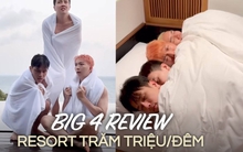 Big4 “anh tài” quậy tới bến ở resort đắt nhất Việt Nam, fan kêu trời: “Giá trăm triệu/đêm, nay độ sang giảm còn một nửa!”