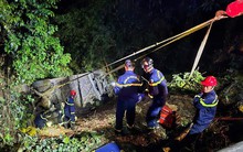 Xe khách 52 chỗ lật trên đèo Bảo Lộc, nhiều người la hét kêu cứu