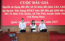 Huyện Quốc Oai (Hà Nội), giá trúng đấu giá đất "lại nóng", cao nhất lên đến 104 triệu đồng/m2
