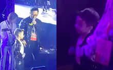 Con trai Bằng Kiều đang hát thì bị gọi rời khỏi sân khấu