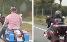 Bất bình với hình ảnh hai người Hàn Quốc “làm xiếc” với mô tô phân khối lớn