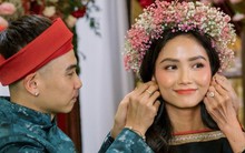 H'Hen Niê đi chân đất ở lễ cưới