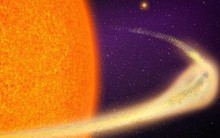 Một hành tinh tan chảy giữa trời, để lại vệt lửa 9 triệu km