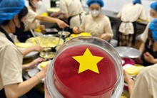 Làm “bánh yêu nước” có hình cờ đỏ sao vàng, cửa hàng bán 800 chiếc một ngày