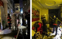 Cháy nhà ở Hà Nội khiến 3 người trong gia đình tử vong: Người dân bất lực nhìn ngọn lửa bùng dữ dội