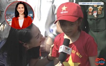 Nữ BTV có pha xử lý cực tinh tế khi phỏng vấn em bé trên sóng trực tiếp sau lễ diễu binh, diễu hành 30/4