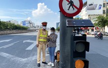 Người đi bộ có thể bị phạt đến 600.000 đồng nếu tiếp tục đi vào vùng đường này