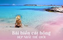 Có 1 bãi biển cát hồng lọt Top đẹp nhất thế giới: Vẻ đẹp cực thơ không cần chỉnh màu, sắp vào mùa đông khách
