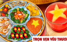 Chiêm ngưỡng mâm cơm "màu cờ sắc áo" của mẹ đảm Hà Nội mừng 50 năm thống nhất gói trọn cả tình yêu đất nước