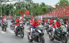 Dàn mô tô 'khủng' tham gia diễu hành, mừng 70 năm Giải phóng Hải Phòng