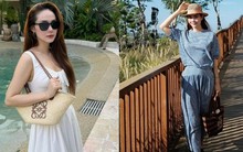 Thời trang đi du lịch của Minh Hằng đẹp từ năm này qua năm khác, phụ nữ U40 nên tham khảo