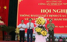 Giám đốc Công an tỉnh Tây Ninh được thăng cấp bậc hàm Thiếu tướng