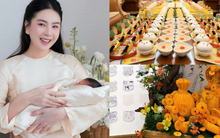 MC Mai Ngọc tổ chức tiệc đầy tháng hoành tráng cho con, để lộ mối quan hệ với nhà chồng