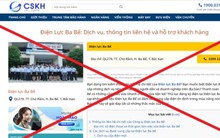 EVNNPC cảnh báo khẩn cấp trang web giả mạo thông tin lừa đảo khách hàng