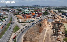 Toàn cảnh nút giao đồ sộ nhất Vành đai 3 TP.HCM vào giai đoạn nước rút