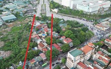 Nút giao 'dị dạng' vì mặt bằng chưa giải phóng xong