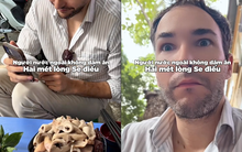 Khách Tây khoe lần đầu ăn thử "lòng se điếu", dân mạng lập tức phát hiện ra chi tiết khác lạ