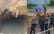 Tạm dừng bơm hút nước "hố tử thần" ở Bắc Kạn vì nguy cơ vùi lấp hố, giảm xác suất nổi thi thể nạn nhân