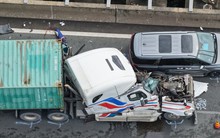 Cận cảnh ùn ứ khoảng 8 km sau tai nạn liên hoàn trên cao tốc TP HCM - Long Thành - Dầu Giây