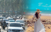 1 địa điểm được ví là “thủ phủ du lịch biển miền Bắc”: Đón gần 1 triệu lượt khách trong dịp 30/4-1/5 năm nay, xe cộ đổ về kín đường