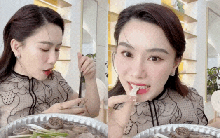 Clip MC Anh Thơ ăn lòng se điếu và sốc vì một chi tiết bên trong lớp lòng: “Tưởng ăn lốp xe”