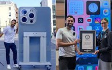 Đây là chiếc iPhone lớn nhất thế giới xác lập Kỷ lục Guinness: Cao hơn 2m, nặng trăm ký và mạnh đến mức khó tin