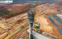 Cận cảnh tháp không lưu cao nhất Việt Nam đang tăng tốc về đích