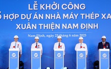 Phó Thủ tướng Lê Thành Long ấn nút khởi công Tổ hợp Thép xanh gần 100.000 tỷ