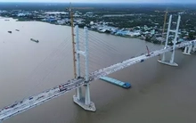 Các hạng mục chính cầu Rạch Miễu 2 hoàn thành trong tháng 6