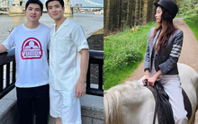 Đỗ Mỹ Linh khoe nhan sắc đậm chất hào môn khi đi du lịch châu Âu cùng thiếu gia nghìn tỷ nhà bầu Hiển