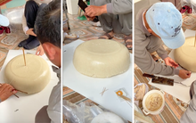 Món xôi "giã cả buổi" của người Nam Định: Nhìn vừa giống bánh dày, vừa giống bánh đúc nhưng tên gọi cực thú vị