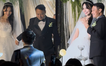 HLV Vũ Hồng Việt cưới BTV xinh đẹp giỏi giang của VTV, cô dâu lộ diện trên lễ đường visual sáng bừng