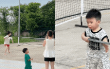 Chu Thanh Huyền đá tung dép để chơi pickleball cực sung cùng Quang Hải, cậu quý tử Lido ôm vợt chạy quanh gây bão MXH!