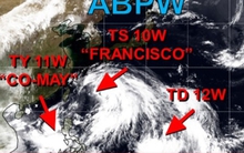 Ba cơn bão cùng hoạt động trên khu vực Tây Bắc Thái Bình Dương