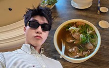 HIEUTHUHAI bất ngờ tuyên bố 1 câu về món phở Việt Nam khi đang ở nước ngoài