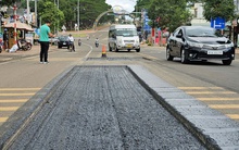 Cận cảnh Quốc lộ 19 vừa làm đã "hỏng", địa phương không nhận bàn giao