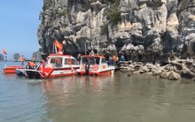 Hiện trường nơi phát hiện thi thể người cha mất tích sau khi cùng con trai đi tắm biển ở Quảng Ninh