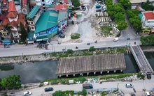 Cây cầu trên tuyến đường nghìn tỷ ở Hà Nội tái thi công sau nhiều năm bỏ hoang