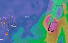 Bão số 2 khả năng giật cấp 13, tăng tốc di chuyển