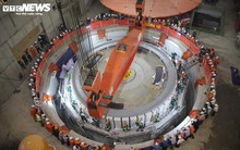 Hạ đặt thành công rotor 585 tấn tại dự án Thuỷ điện Hoà Bình mở rộng