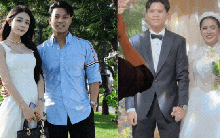 Văn Thanh tình tứ bên bạn gái "trâm anh thế phiệt", gây chú ý ở lễ cưới tuyển thủ Việt Nam và mẹ đơn thân