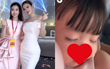 Đỗ Mỹ Linh "lên đồ" sang hết nấc, khí chất chuẩn "dâu hào môn", ôm con đến dự sự kiện tập đoàn nhà bầu Hiển