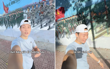 Khách Hàn nhận “cơn mưa” lời khen khi nói điều cảm động về người Việt trước bức tranh diễu binh hot nhất TP.HCM