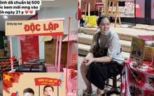 Vợ chồng Duy Mạnh trang hoàng nhà mặt phố để mời bà con đi xem tổng hợp luyện A80 ghé thăm, tặng 500 chiếc kem!