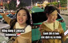 Nghe TikToker Việt review đi Xanh SM tại Indonesia: Rẻ hơn các dịch vụ xe khác