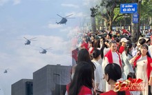Ngày tổng hợp luyện lần 2: Máy bay tập luyện trên bầu trời, Quảng trường Ba Đình đông nghẹt người đổ về từ 4 giờ sáng